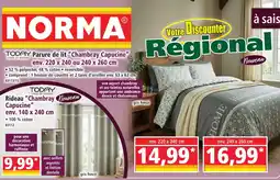 Norma Today parure de lit ”chambray capucine” offre