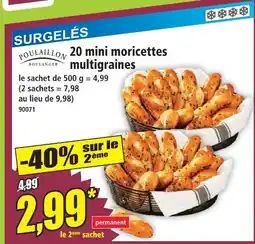 Norma Poulaillon 20 mini moricettes multigraines offre