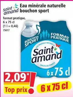 Norma Saint amand eau minérale naturelle bouchon sport offre