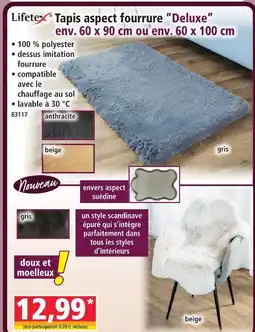 Norma Lifetex tapis aspect fourrure deluxe offre