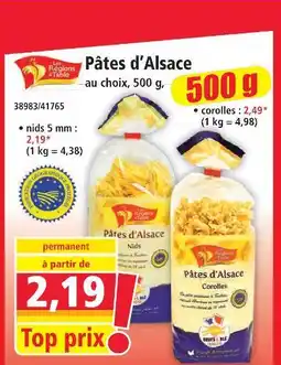 Norma Les regions a table pâtes d'alsace offre