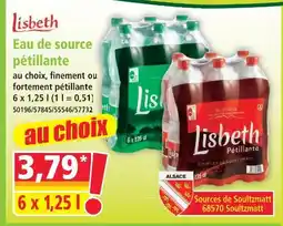 Norma Lisbeth eau de source pétillante offre