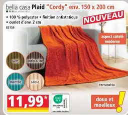 Norma Bella casa plaid ”cordy” env. 150 x 200 cm offre