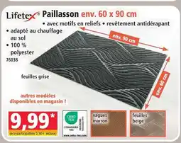 Norma Lifetex paillasson env. 60 x 90 cm offre