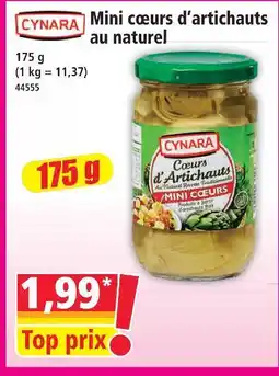 Norma Cynara mini cœurs d'artichauts au naturel offre