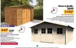 Mr Bricolage DURAMAX Abri de jardin en métal imitation bois Alpine offre