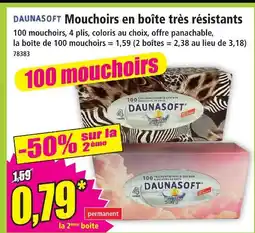 Norma Daunasoft mouchoirs en boîte très résistants offre