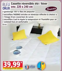 Norma Bleu cain couette réversible été / hiver offre