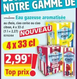 Norma San pellegrino eau gazeuse aromatisée offre