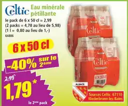 Norma Celtic eau minérale pétillante offre
