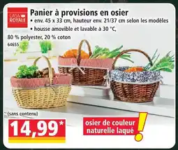 Norma Casa royale panier à provisions en osier offre