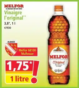 Norma Melfor vinaigre l'original offre