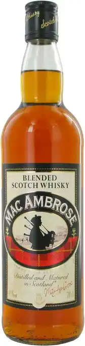 Match Mac ambrose scotch whisky offre