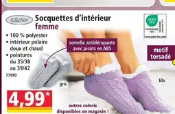 Norma Ellenor socquettes d’intérieur femme offre
