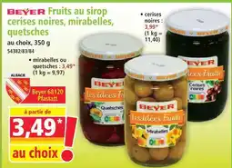 Norma Beyer fruits au sirop mirabelles ou quetsches offre