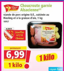 Norma Les régions à table choucroute garnie alsacienne offre