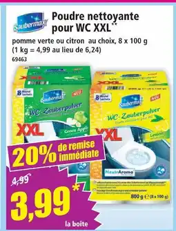 Norma Saubermax poudre nettoyante pour wc xxl offre