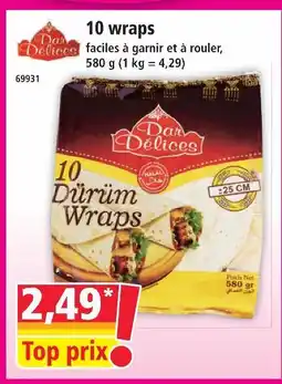 Norma Dar délices dürüm wraps offre