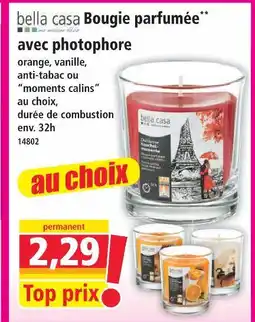 Norma Bella casa bougie parfumée avec photophore orange offre