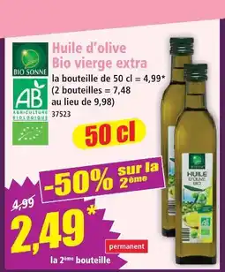 Norma Bio sonne huile d'olive bio vierge extra offre