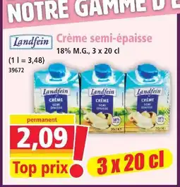 Norma Landfein crème semi-épaisse offre