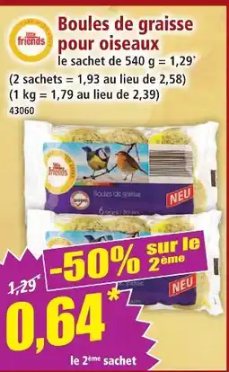 Norma Boules de graisse pour oiseaux offre