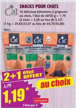 Norma Snacks pour chats offre