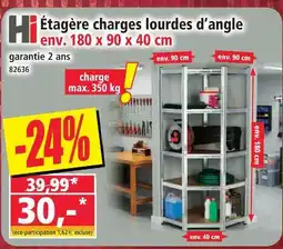 Norma Hi etagère charges lourdes d’angle offre