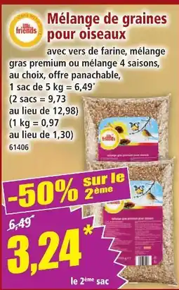 Norma Mélange de graines pour oiseaux offre