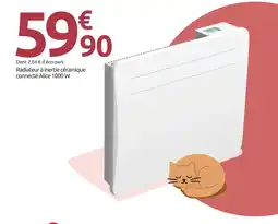 Mr Bricolage Radiateur à inertie céramique connecté alice 1000 w offre