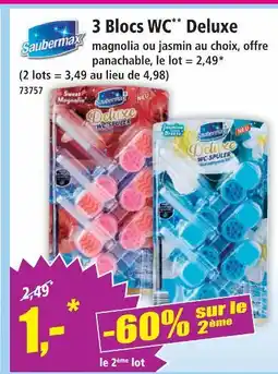 Norma Saubermax 3 blocs wc deluxe offre
