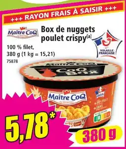 Norma Maitre coq box de nuggets poulet crispy(a) offre