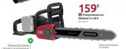 Mr Bricolage Inventiv tronçonneuse sur batterie 2 x 20 v offre