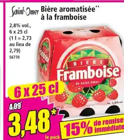 Norma Saint-omer bière aromatisée à la framboise offre