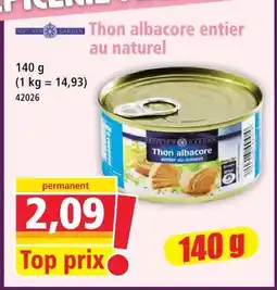 Norma Thon albacore entier au naturel offre