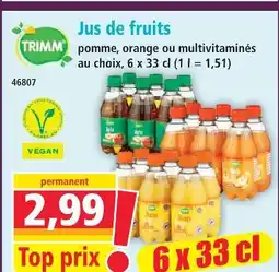 Norma Trimm jus de fruits offre