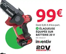 Mr Bricolage Inventiv élagueuse équipée sur batterie 20 v offre