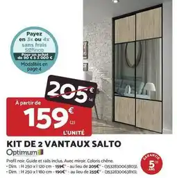 Bricomarché Optimum - kit de 2 vantaux salto offre