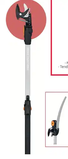 Mr Bricolage Fiskars lot coupe-branches télescopique et scie de 47 cm offre