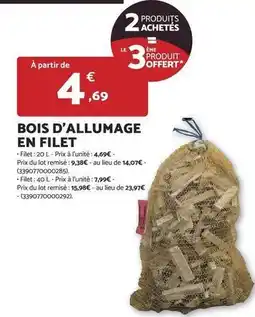 Bricomarché Bois d'allumage en filet offre