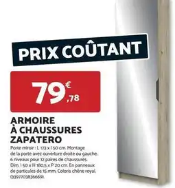Bricomarché Dim - armoire à chaussures zapatero offre