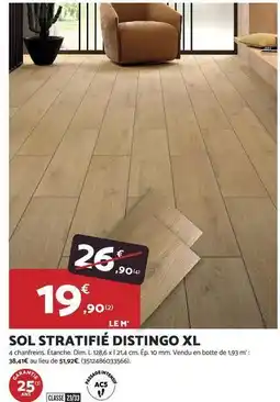 Bricomarché Dim - sol stratifié distingo xl offre