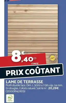 Bricomarché Agis - lame de terrasse offre