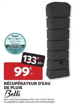 Bricomarché Belli - récupérateur d'eau de pluie offre