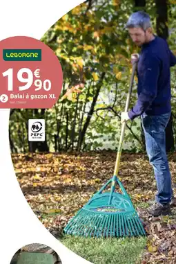 Mr Bricolage Leborgne balai à gazon xl offre