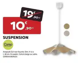 Bricomarché Corep - suspension offre