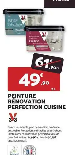 Bricomarché Peinture rénovation perfection cuisine offre