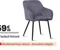 BUT Fauteuil honoré offre