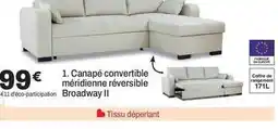 BUT Canapé convertible mérlidenne réversible broadway ii offre