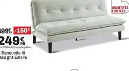 BUT Banquette-lit tissu gris estelle offre